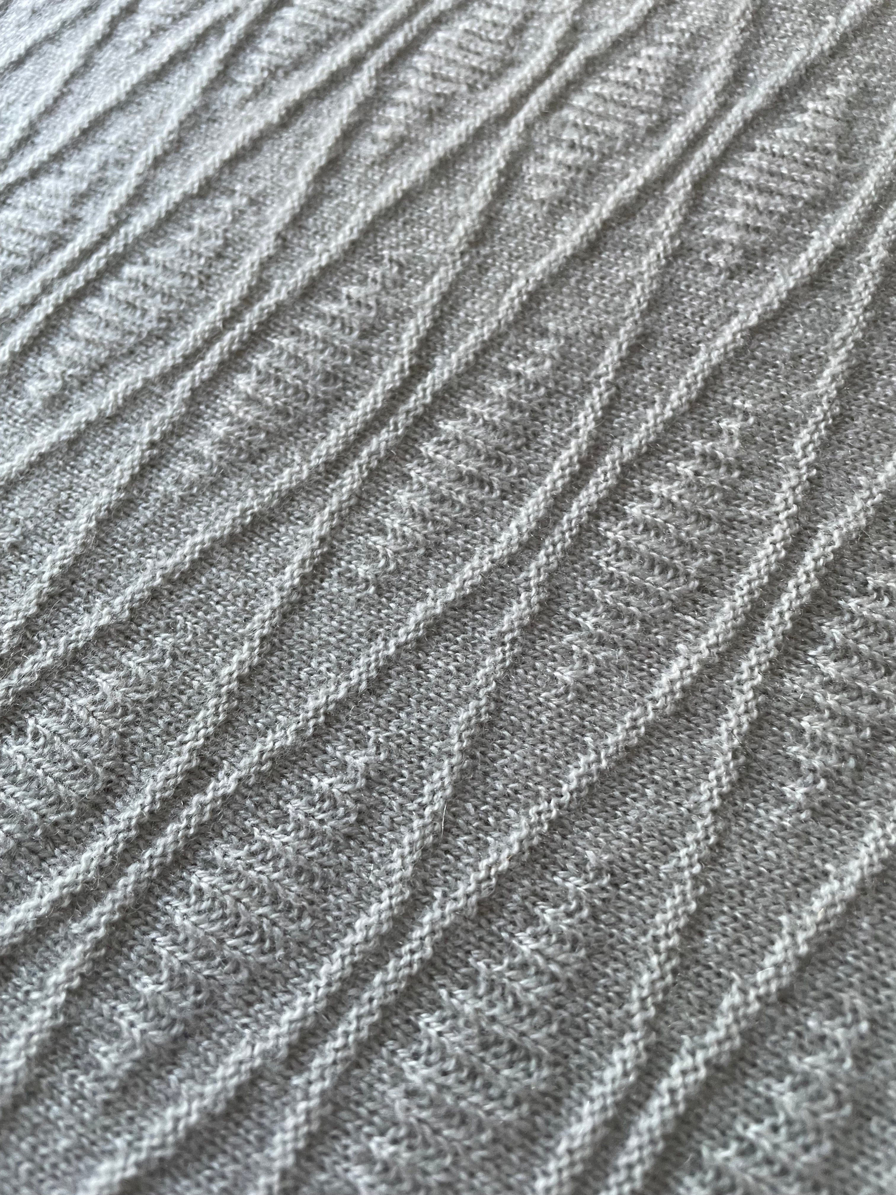 Luxus Kaschmir Plaid SALMA - Iceberg