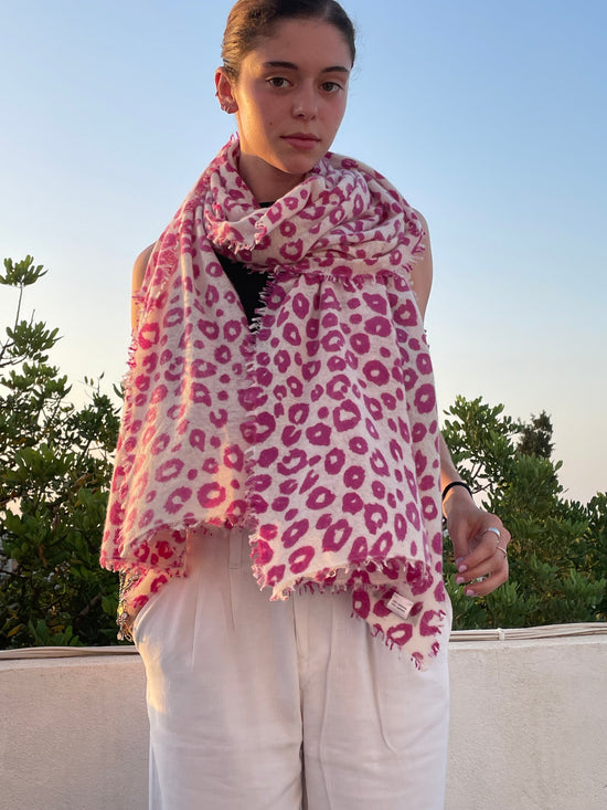 Kaschmirtuch TADESHO Leo - Peony