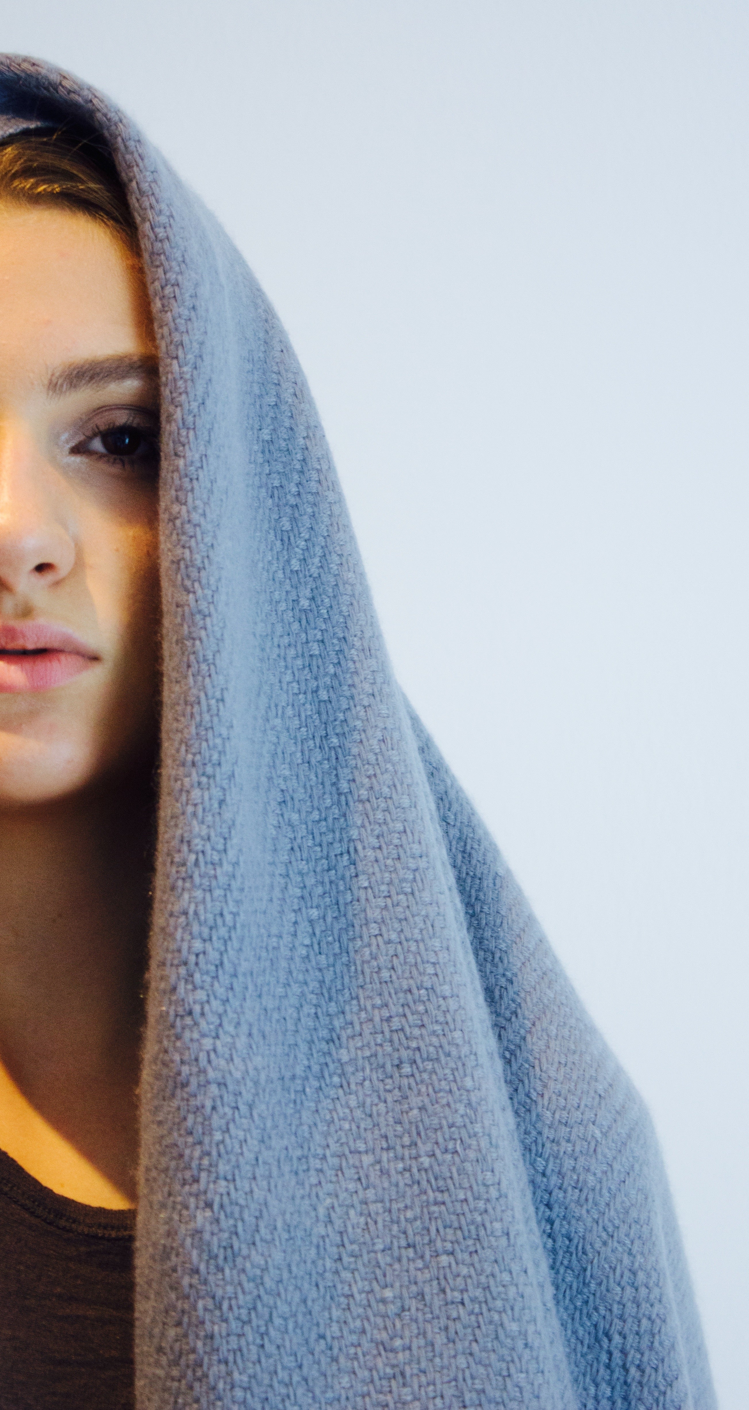 Luxury Cashmere Plaid LOUNGE - Dove Grey