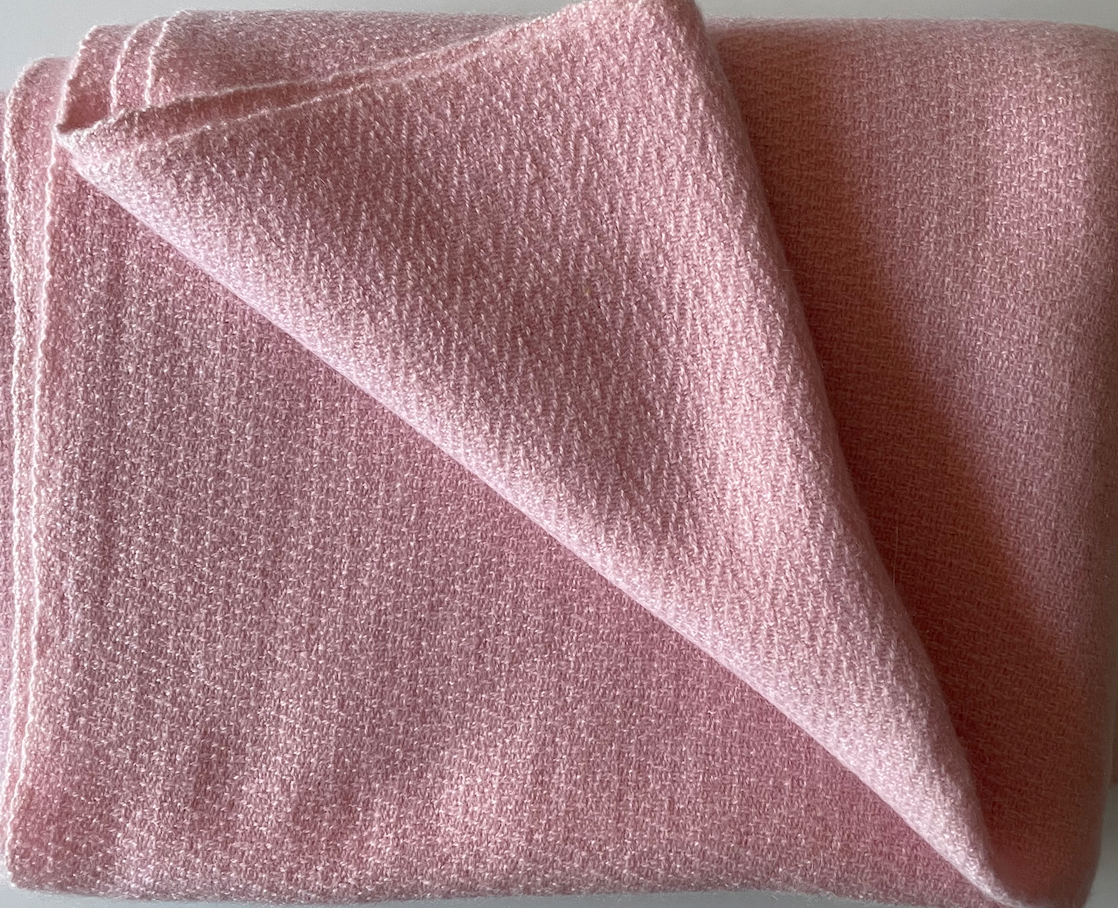Luxury Cashmere Plaid LOUNGE - Rosé