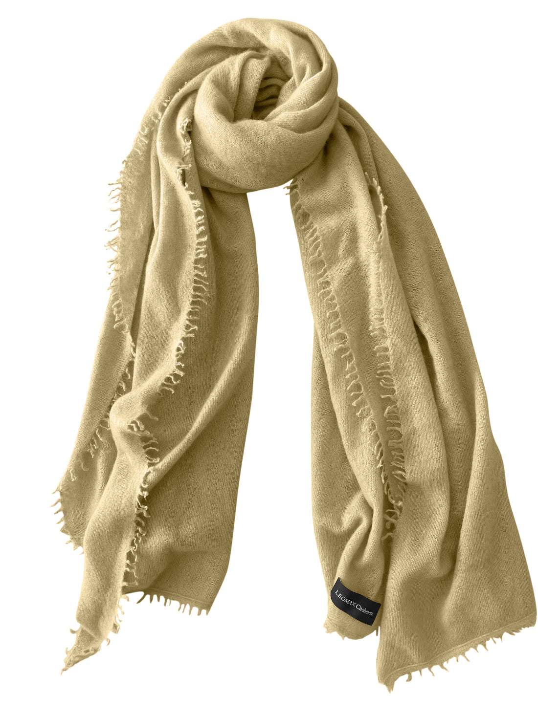 Cashmere scarf TADESHO - Marzipan