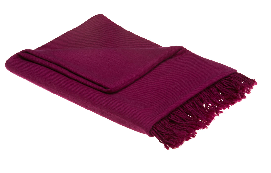 Kaschmir Reisedecke JOURNEY - Purple