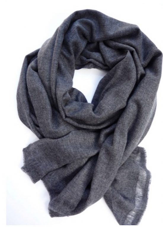 Eco Kaschmirtuch NOOR - Dark Grey