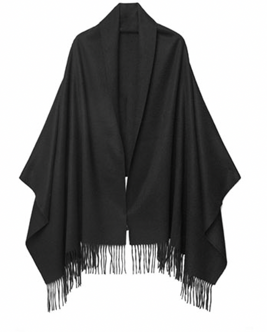 Cashmere cape ESTELLE - Black